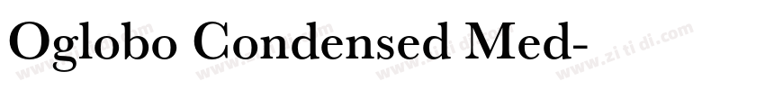 Oglobo Condensed Med字体转换